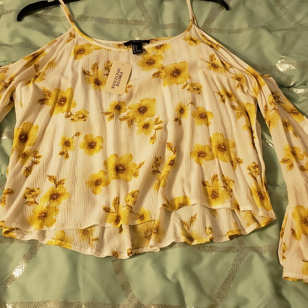 Sunflower Crop top blouse